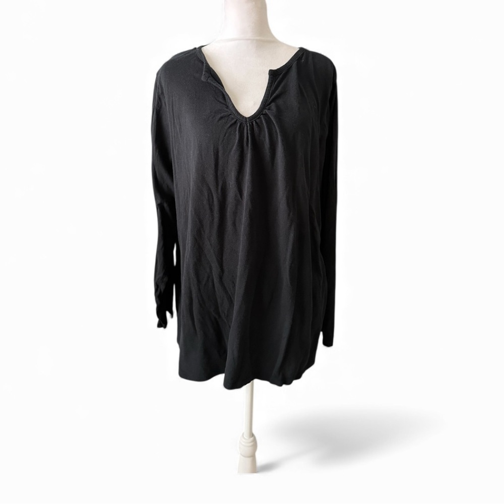 Cacique Black Women's Tunic Top size 22/24